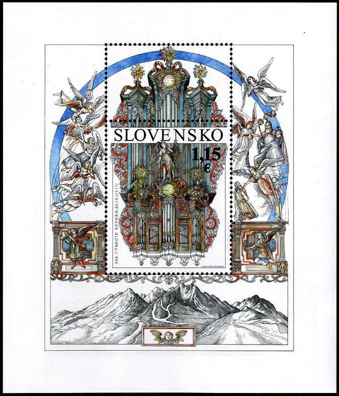 HERRICKSTAMP NEW ISSUES SLOVAKIA Sc.# 776 Reformation Souvenir Sheet