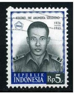 Indonesia 1966 - Scott 702 CTO - 5r, Colonel Soesgijono