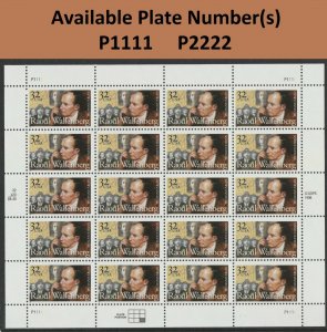 US 3135 Raoul Wallenberg 32c sheet 20 MNH 1997