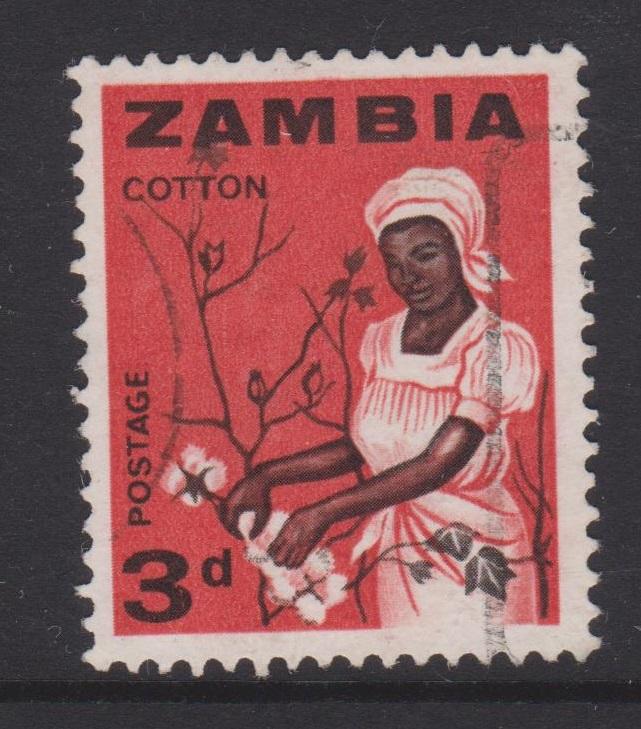 Zambia 1964 Sc#7 Used