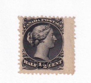 CANADA # 21 VF-MNH 1/2ct LARGE QUEEN HUGE ONE MARGIN