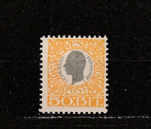 Danish West Indies  Scott#  36  MH  (1905 King Christian IX)