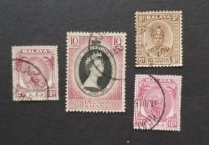 PAHANG Malaysia Used Stamp Lot Collection T5569