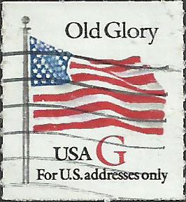 # 2892 USED G STAMP OLD GLORY