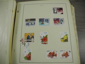 CUBA, 100s & 100s of Stamps mostly hinged on Scott pages