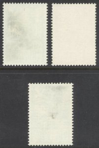 Belgium 1953 80c+20c - 4fr+1fr50 Allegory-Youth Scott B544-B546 VFU Cat $56