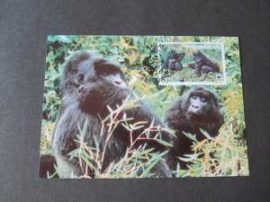 Rwanda 1985 Sc 1208-1211 Post Card