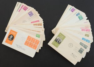 U.S. Used Stamp #803/#851 Prexies Lot of 112 Ioor Cachet First Day Covers.