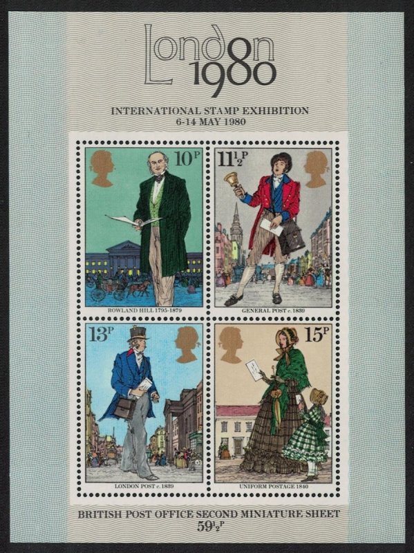 Great Britain Sir Rowland Hill MS 1979 MNH SC#874a SG#MS1099