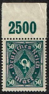 Germany 1922,Sc.#211 MNH plate print, with special watermark cv.€18