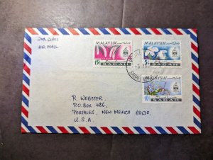 1987 Malaysia Airmail Cover to Portales NM USA