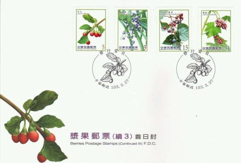 *FREE SHIP Taiwan Berries 2014 Fruit Food Berry Plant Flower Tree (FDC)