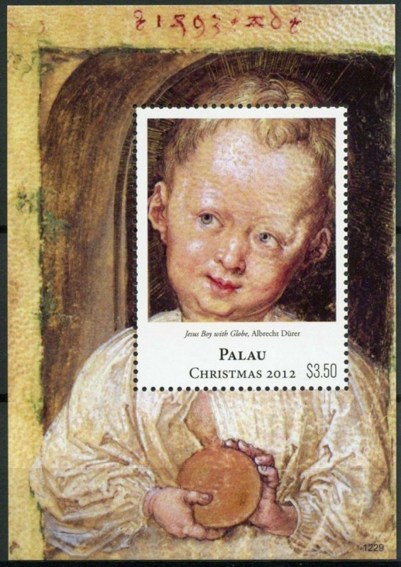 Palau 2012 MNH Christmas 1v S/S Jesus Boy Albrecht Durer Art Paintings Stamps