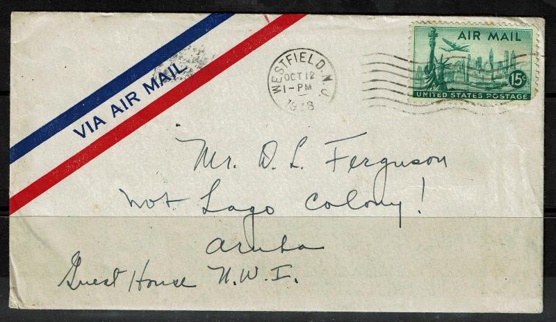 US 1948, Airmail Cover to Aruba - Lot 091317