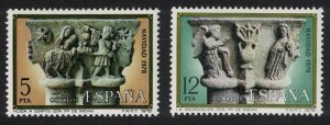 Spain Christmas Capitals from Santa Maria de Nieva 2v 1978 MNH SG#2539-2540