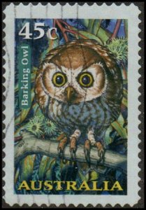 Australia 1623 - Used - 45c Barking Owl (1997) (cv $0.55) +