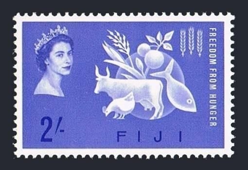Fiji 198 block/4,MLH/MNH.Michel 170. FAO.Freedom from Hunger,1963.