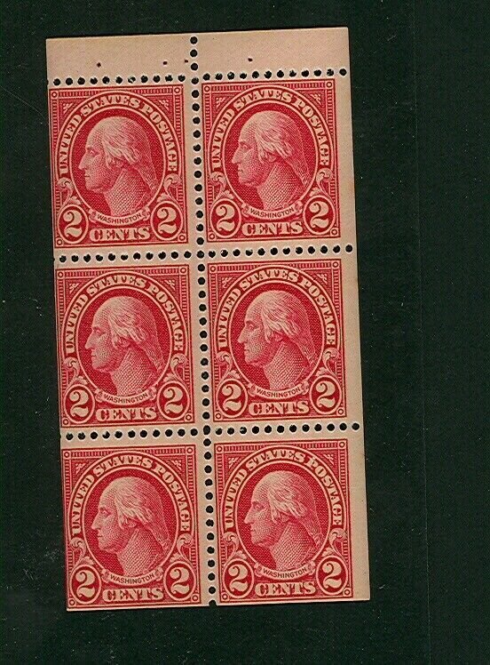 US Scott 554c Booklet pane VF Mint NH