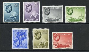 Seychelles SG135/49 1938-49 KGVI Set of 25 Wmk Mult Script CA M/M