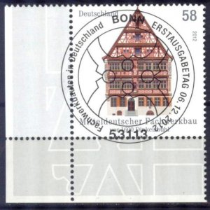 Germany 2012 Architecture Half-timbered Buildings Mi. 2970 Used CTO