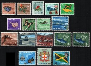 Jamaica # 217 - 232 (incl 229a) MNH