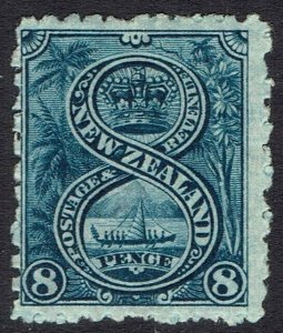 NEW ZEALAND 1902 WAR CANOE 8D WMK STAR NZ PERF 11