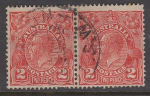 Australia KGV Sc#116 Used Pair