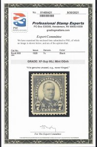 US #665 Mint NH w/PSE 95J Cert