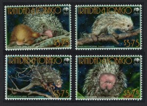 Trinidad and Tobago WWF Brazilian Porcupine 4v 2008 MNH SC#840a-d MI#955-958