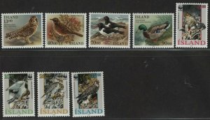 $Iceland Sc#642-645, 762-765 M/NH/VF complete set, Bird stamps Cv. $21.50