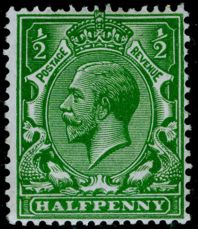 SG356 SPEC N14(-), ½d VERY DEEP yellow-green, M MINT. UNLISTED. RP CERT