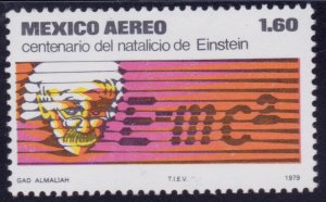 Mexico, 1979, Airmail, Albert Einstein #C592, MNH,++