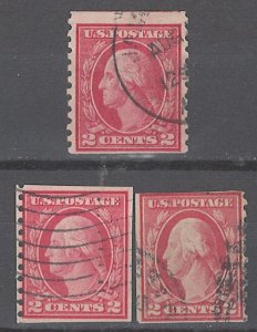 COLLECTION LOT # 2253 UNITED STATES 3 COIL STAMPS 1912+ UNCHECKED STUDY