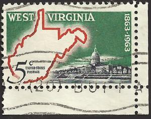 # 1232 USED WEST VIRGINIA STATEHOOD 100TH ANNIV.