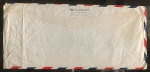 1946 Flushing NY Colorful USA Airmail Cover To Prague Czechoslovakia