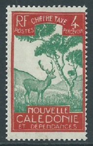 New Caledonia, Sc #J20, 4c MH
