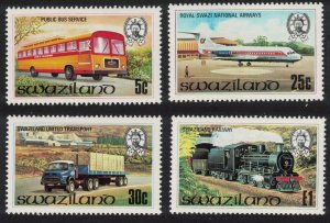 Swaziland Bus Truck Train Airplane Transport 4v 1981 MNH SG#368-371