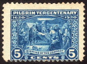 1920, US 5c, Pilgrim Tercentenary, MH HR, Huge Jumbo, Sc 550