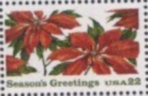 US Stamp #2166 MNH Poinsettia Plants Single