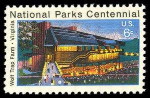 US Sc 1452 VF/MNH - 1972 6¢ Wolf Trap Farm - P.O. Fresh