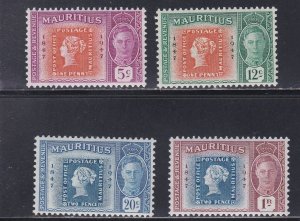 Mauritius # 225-228, 1st Stamps Centennial,  Mint NH, 1/2 Cat.