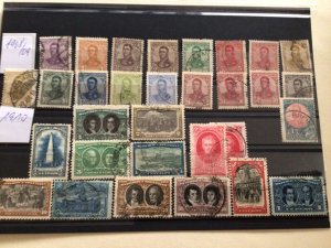 Argentina 1908 to 1910 used stamps  A12709