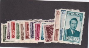 Viet Nam Scott # 1 - 13 set VF OG mint lightly hinged scv $ 93 ! see pic !