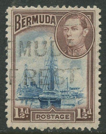 Bermuda #119 KGVI Used  Scott CV. $1.50