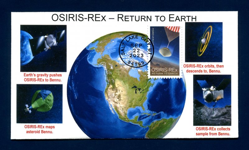 Sc. 5820 OSIRIS-REx FDC - Thrifty Photo Cachets 5  
