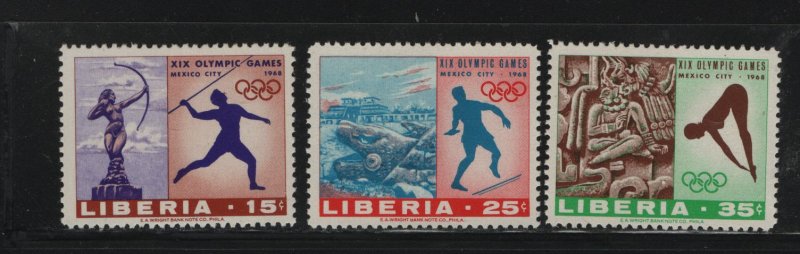 liberia 483-485 H 1968