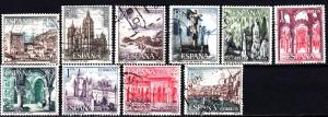 Spain 1200-9 used set