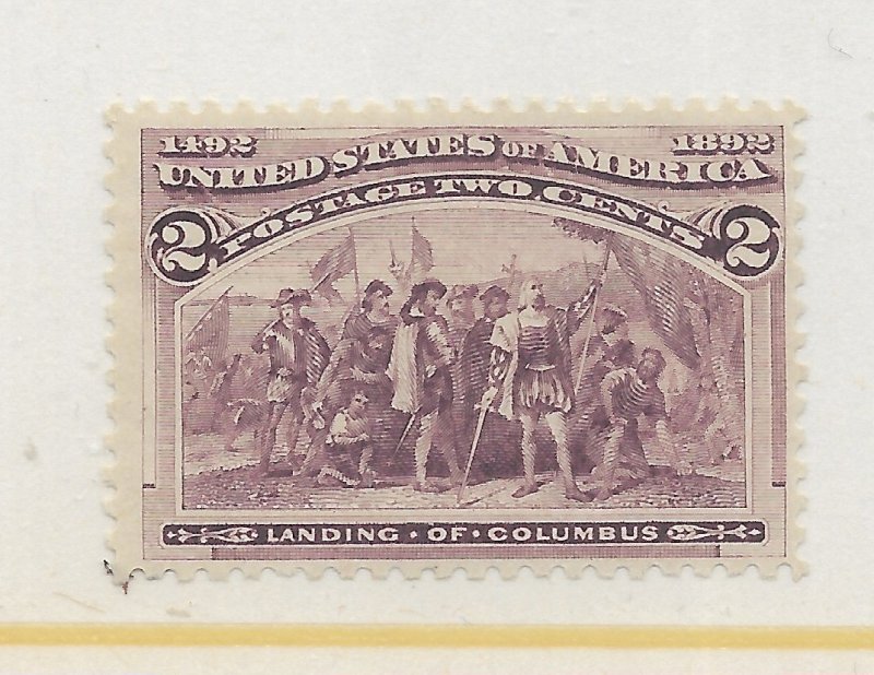 U.S. #231 The 1893 Columbian 2 Cent MH C.V. $12.50
