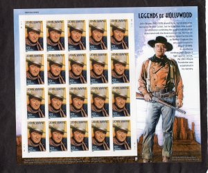 3876 John Wayne, MNH sheet/20