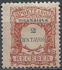 Mozambique J36 (mint) 2c postage due (1917)